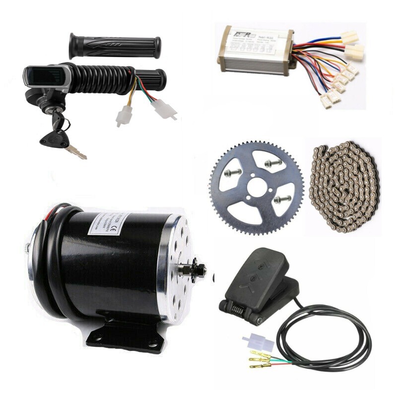 800W 36V Brush MY1020 Electric Motor Controller LCD Throttle For Quad ATV E Bike