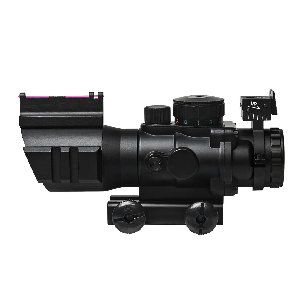 Compact 4x32 illuminated Gun Scope w/ Backup Sight Fits Savage RXR22 .22 RIFLE