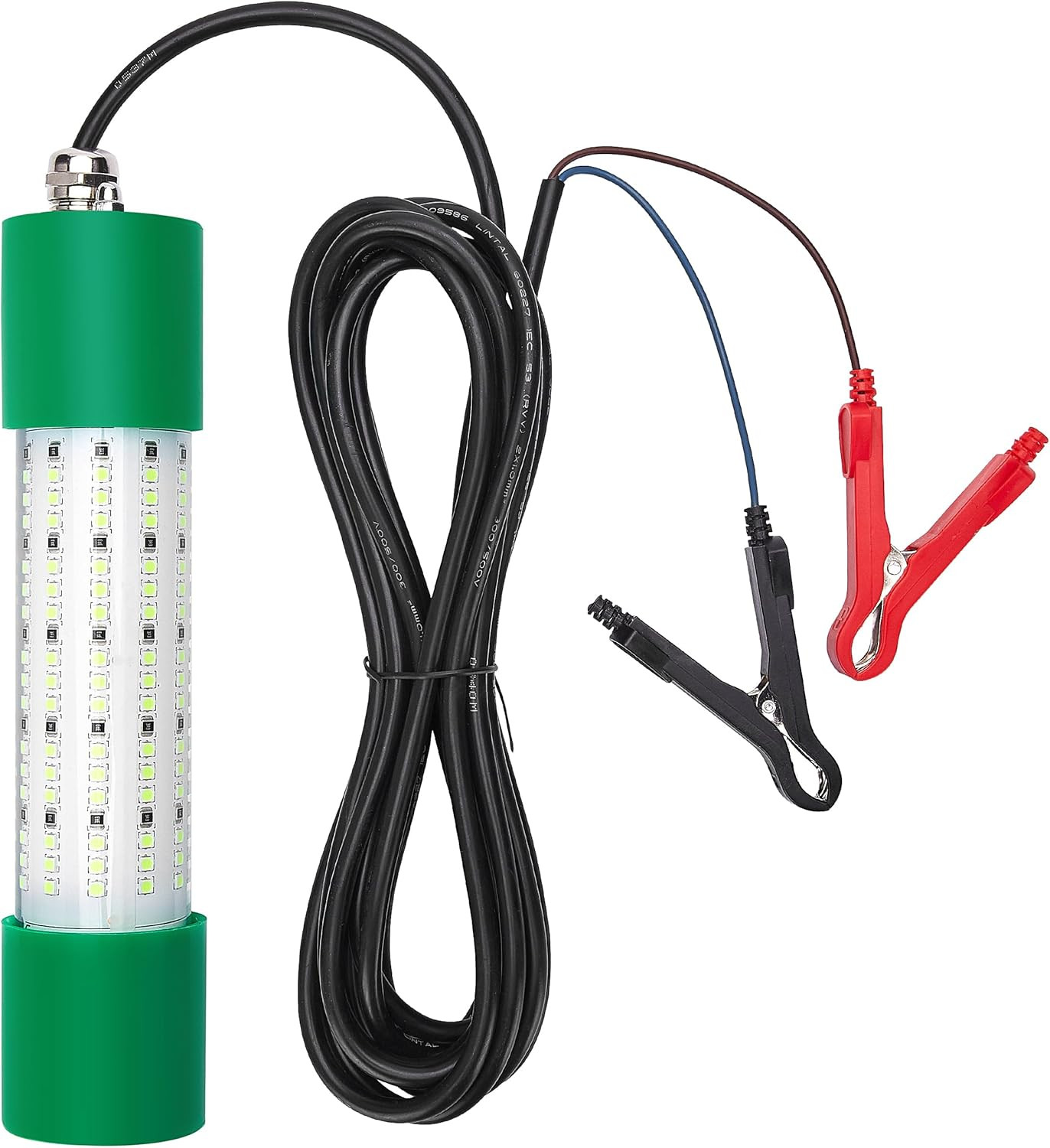 Fishing Light Underwater 12V 100W 12000LM Green White Led Submersible Night Ice