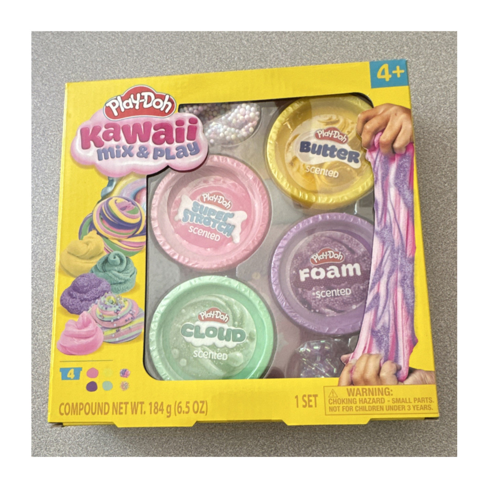 Play-Doh Kawaii Mix & Play Scented Modeling Clay Set Butter Cloud Foam Nutty
