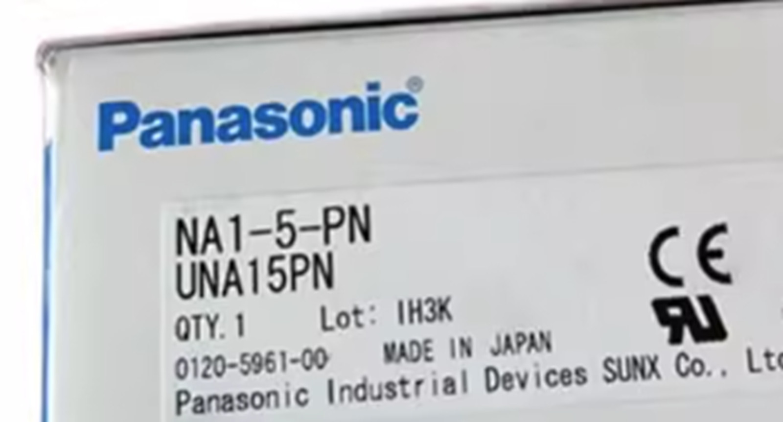 NEW Panasonic NA1-5-PN Beam Pitch Area Sensors 5CH 25MM P-P Light Curtain, PNP