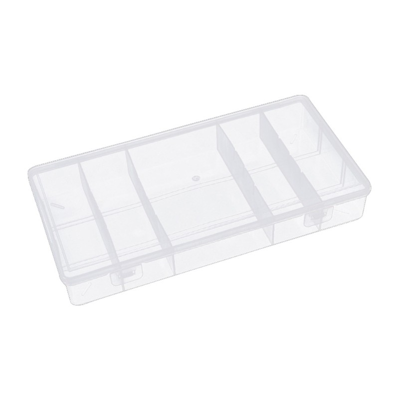Fashion Makeup Tool Box with 5 Compartments for Lashes Accessories Organized