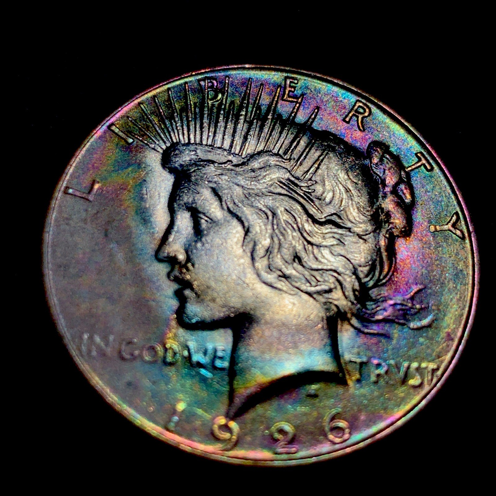 1926 - S - Peace Silver Dollar - UNCIRCULATED— Toned