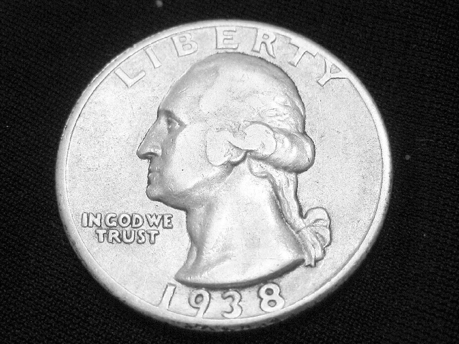 1938 Washington Quarter -- Extra Fine