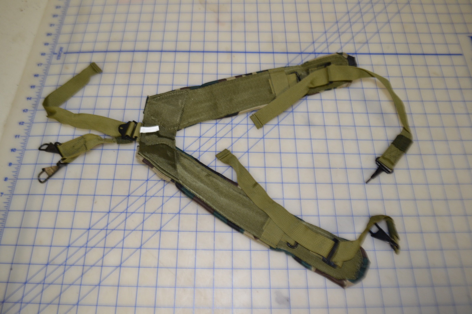new unused Y harness camo woodland BDU reproduction military style 4 pistol belt