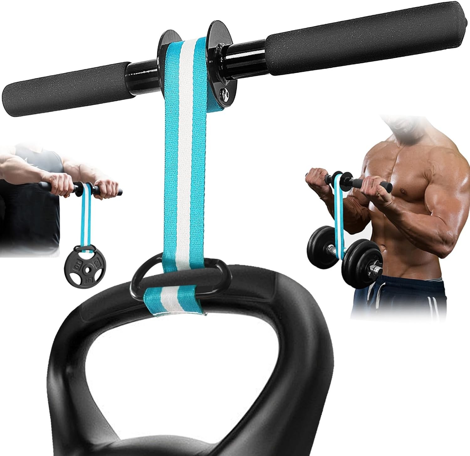 Wrist Roller Forearm Strengthener Exerciser: Forearm Blaster Forearm Roller Grip