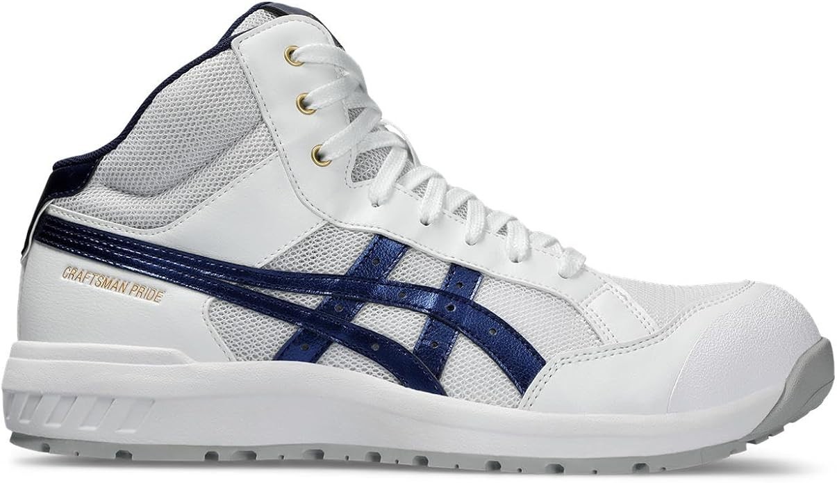 ASICS Safety Work Boots WINJOB CP218 WIDE 1273A091-101 White x Peacoat