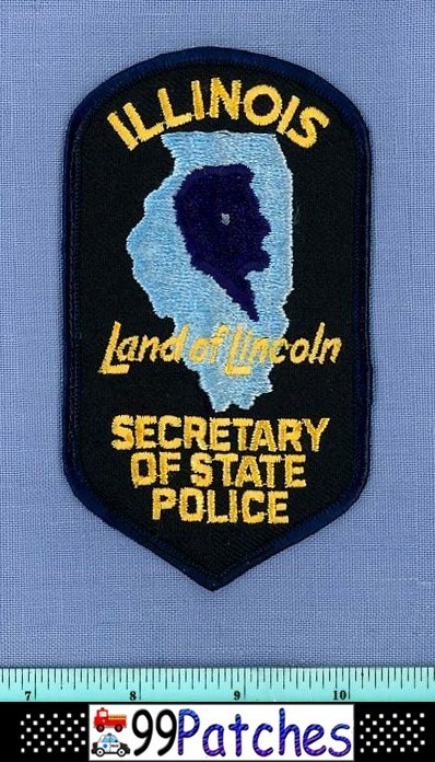 ILLINOIS SECRETARY OF STATE Police Shoulder Patch LAND OF LINCOLN 7K