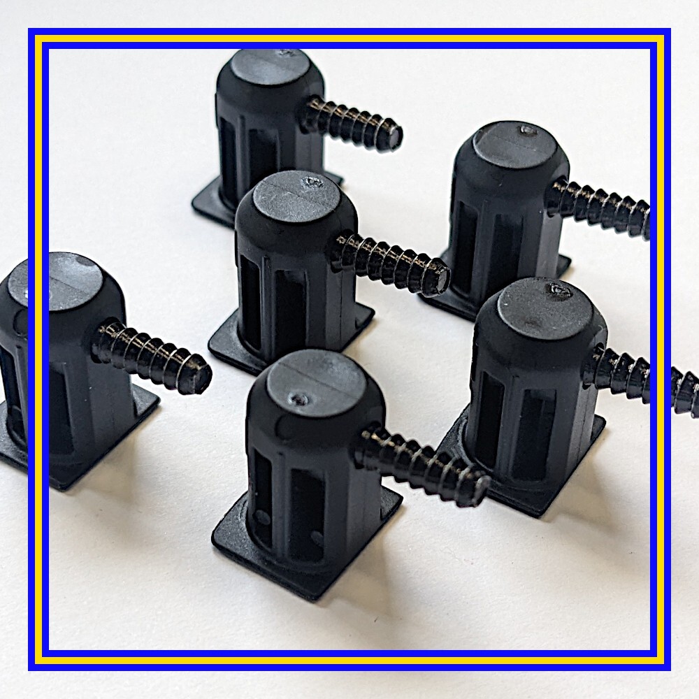 10075401 X 6 IKEA  IDANEAS  Shelf Supports/ Pins/ Brackets in Black