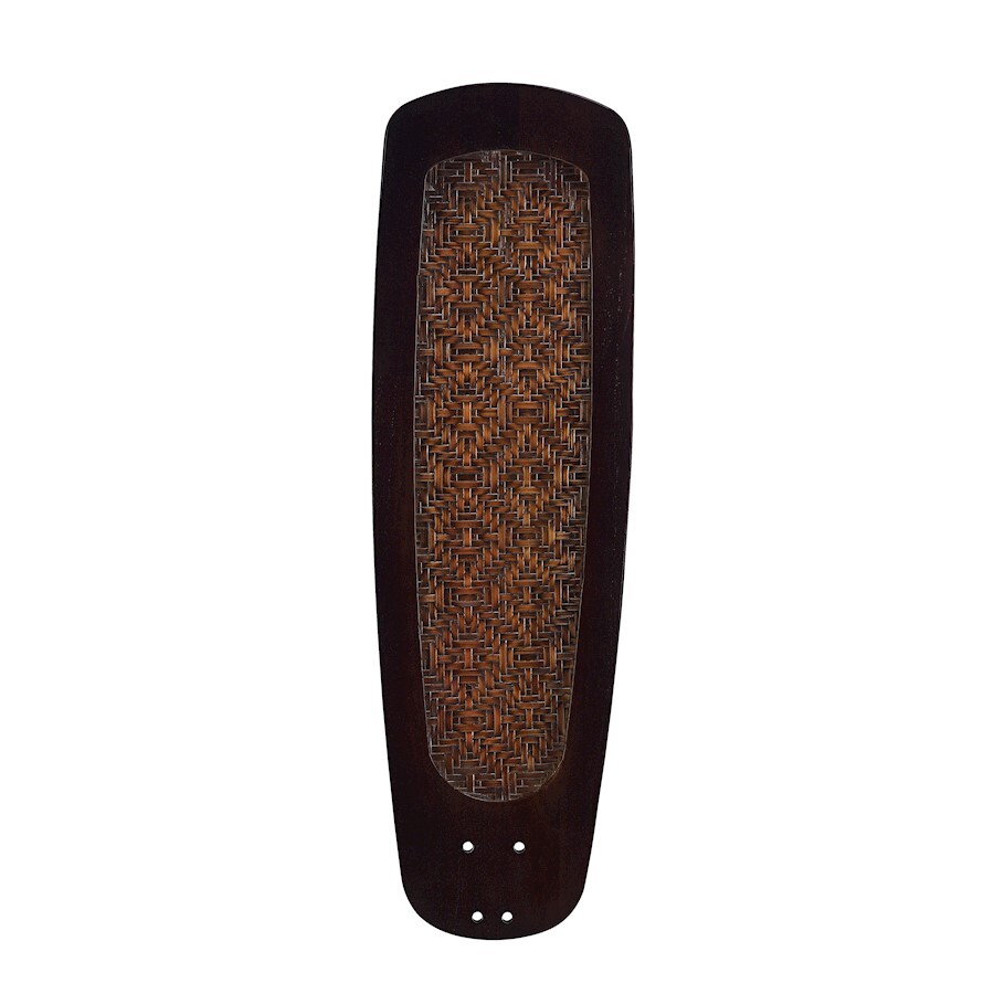 Fanimation Blades, Set of 5, 60", Buttonwood/Bamboo Woven- Dk Walnut - B760DWA