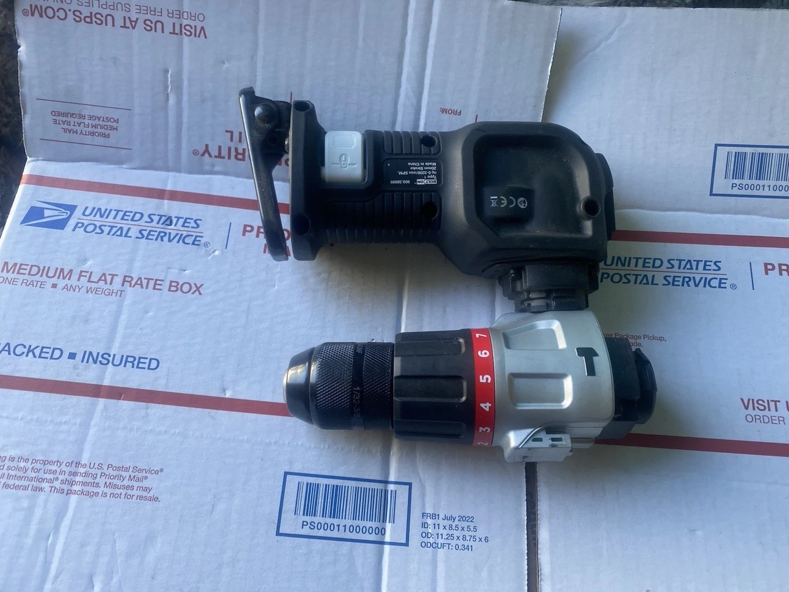 Craftsman Bolt On 20V 3/8" Drive Hammer Drill & Reciprocating Saw New