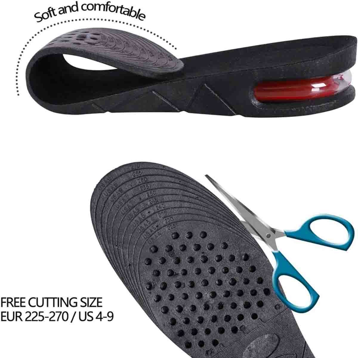 Soft comfortable heightening insole, men's insole women's insole heightened 7cm