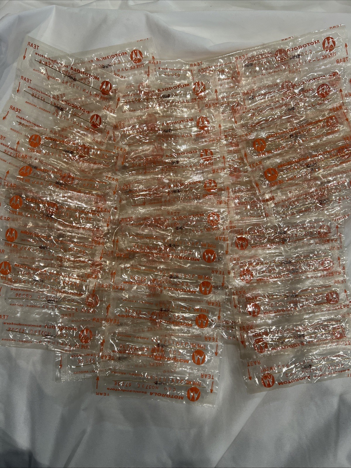 Motorola JAN IN759A Zener Diodes – Military Spec – NOS Sealed – Lot of 76 – USA