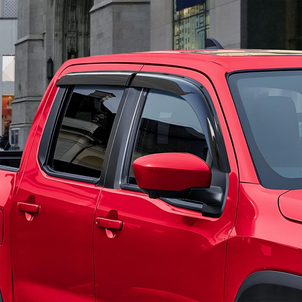 For Nissan Frontier Crew Cab 2022-2024 Window Vent Visors Rain Guards Deflectors