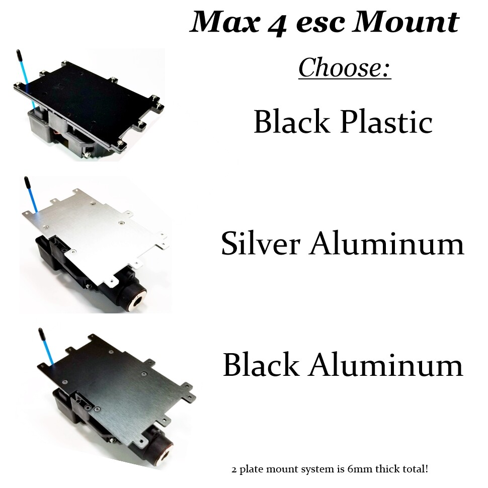 RCP-ESC Mount Hobbywing Max 4 Mount Arrma Kraton & Outcast 8s Holder Option