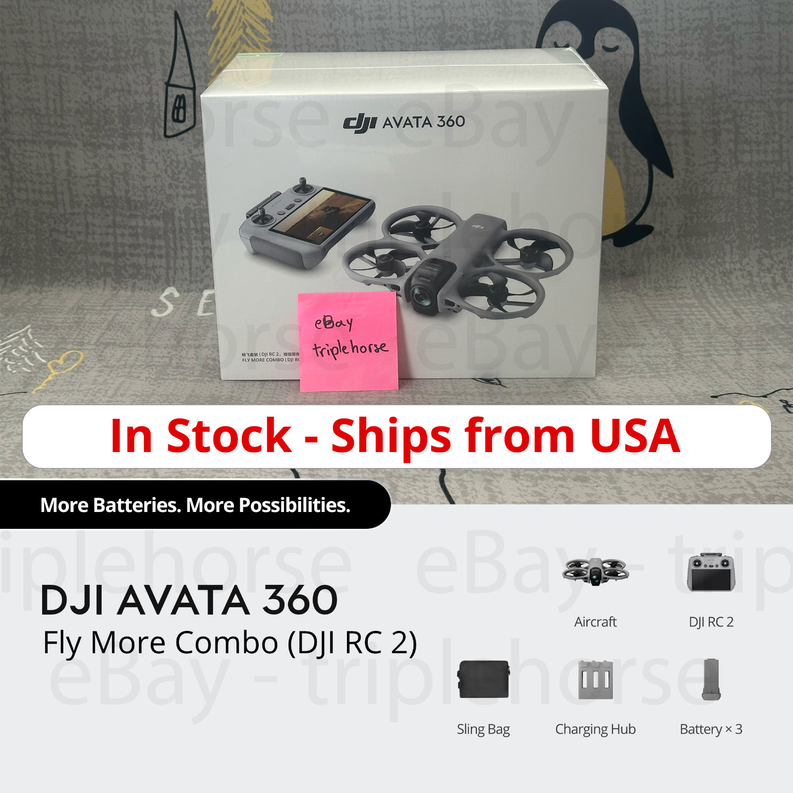 🔥 DJI Avata 360 Fly More Combo (RC 2) 🔥 IN STOCK ✅ FREE 2 DAY ✈️ FROM USA