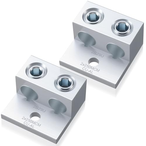 Pieces Dual Aluminum Ground Lug Dual Rated Double Wire Barrel 2 250 MCM-6SOL