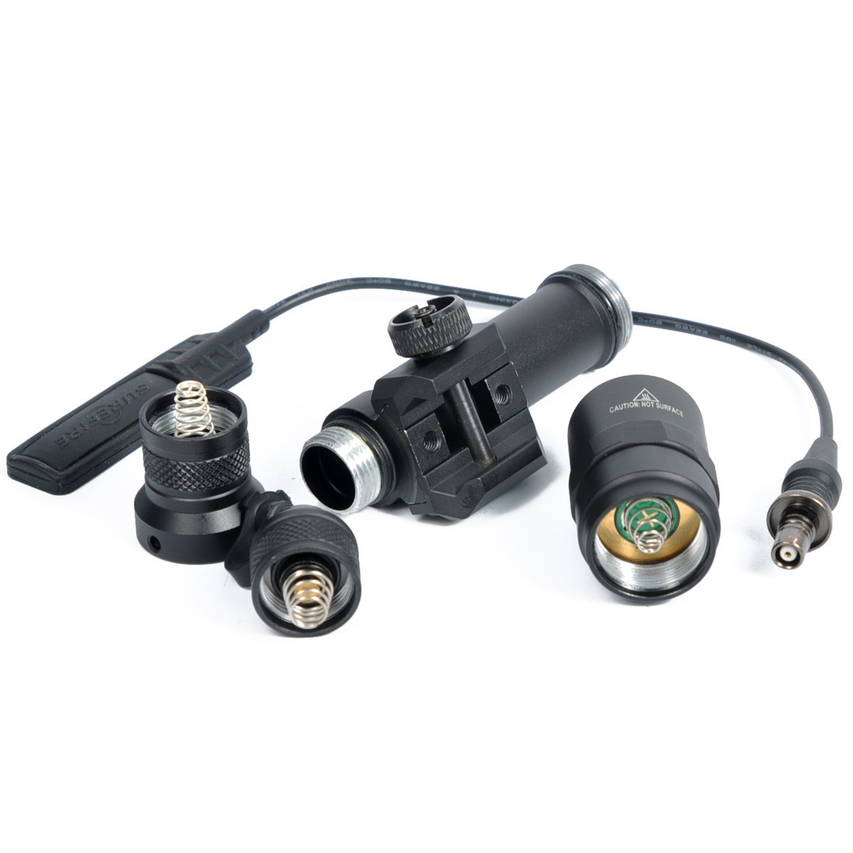 Tactical M600B LED Weapon Light Hunting Flashlight with Remote Switch + Tail Cap