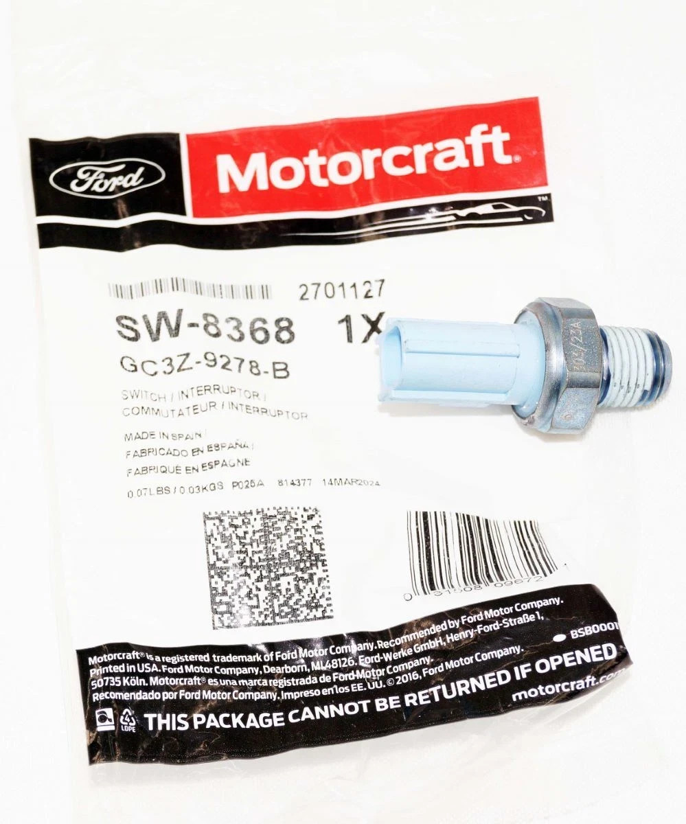 Genuine OEM SW8368 Motorcraft Engine Oil Pressure Switch Ford GC3Z9278B
