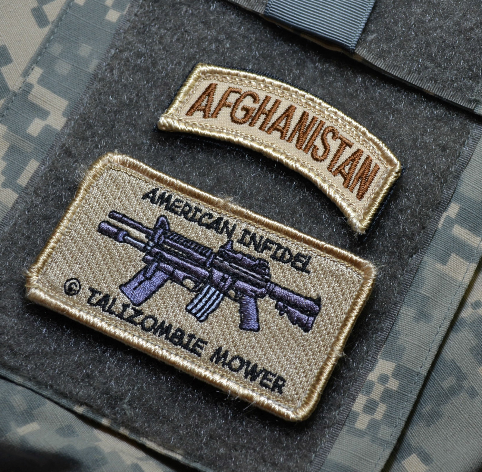 SEAL SAS TEAM INFIDEL SSI SET: M-two-six MASS Taliban Mower + AFGHANISTAN Tab