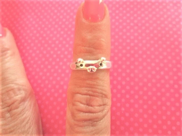 Pig sterling silver toe ring