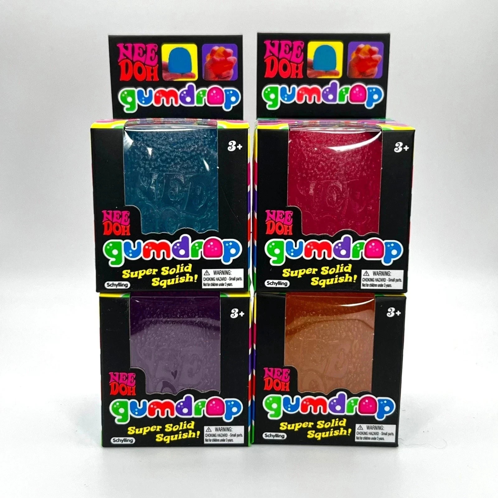 Nee Doh Gumdrop Super Solid Squish Needoh Gum Drop 4 Colors