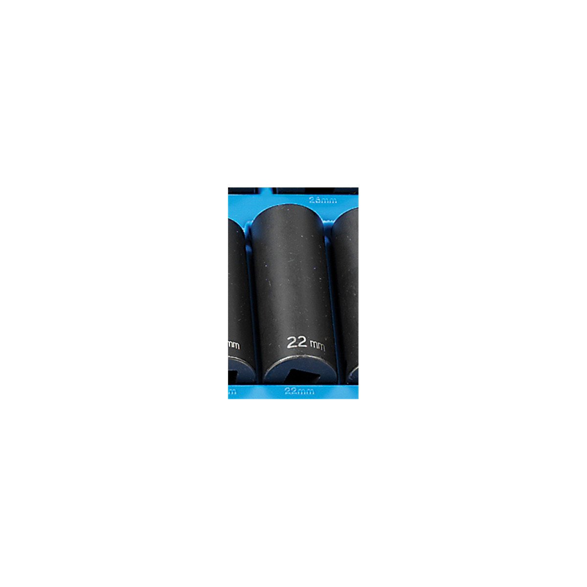 Grey Pneumatic 1/2" Drive x 22mm Deep - 12 Point Socket