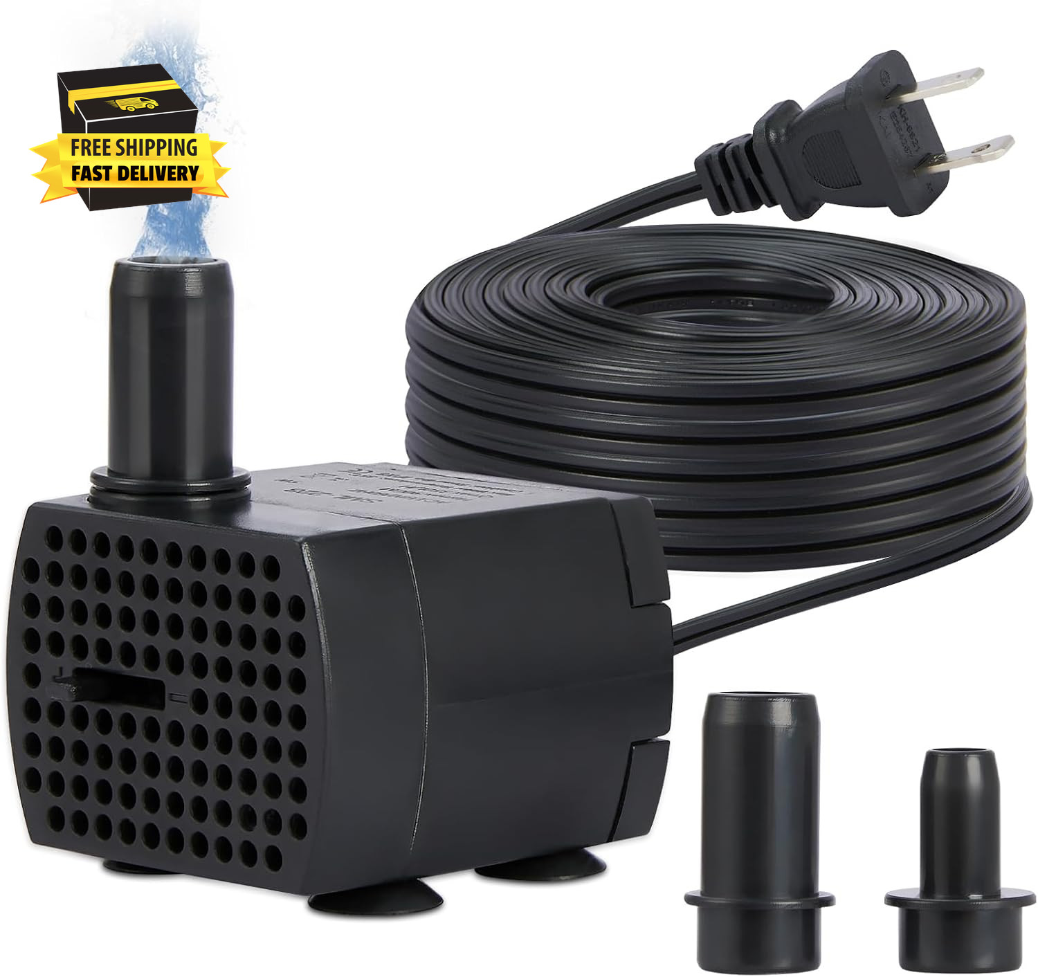 90GPH Mini Submersible Pump, Small Fountain Pump (5W 350L/H), Ultra Quiet Aquari