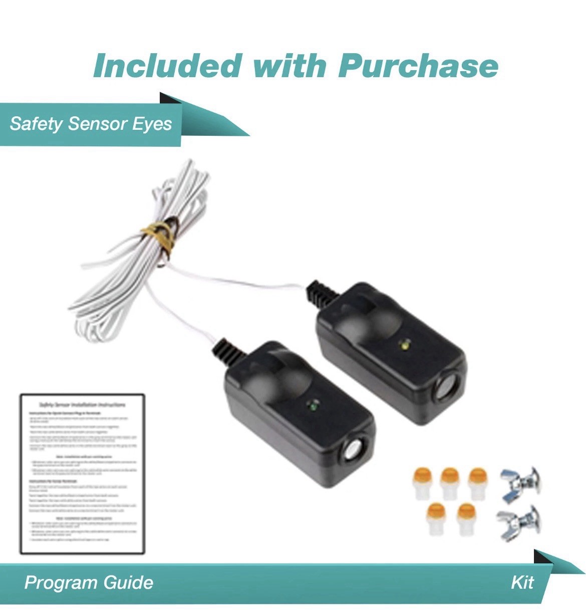Werhoo Garage Door Sensors Liftmaster, Chamberlain, Craftsman.  41A5034 New!