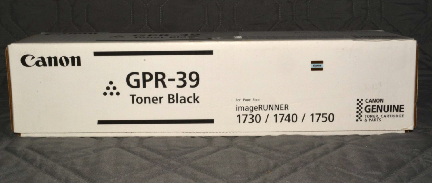 Canon GPR-39 Black Toner Genuine OEM 2787B003 imageRUNNER 1730 1740 1750 New