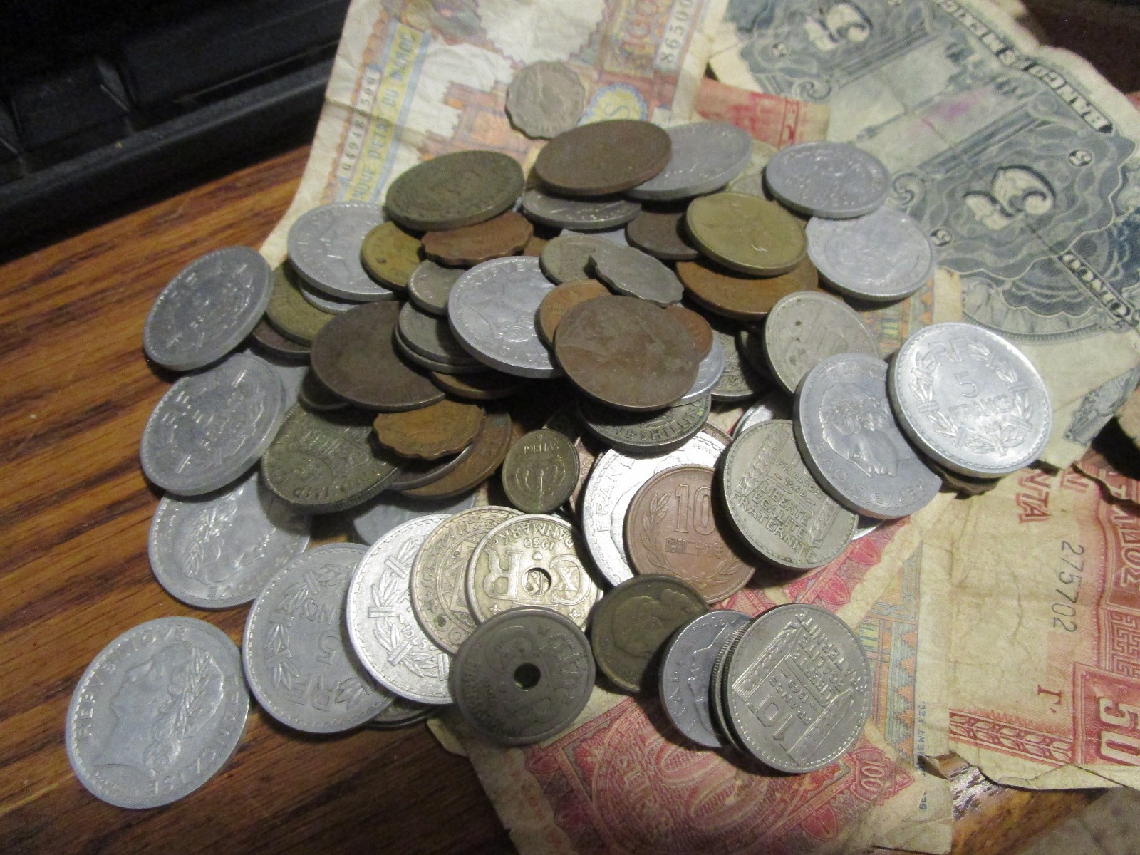 Huge assortment of World War II era European currency