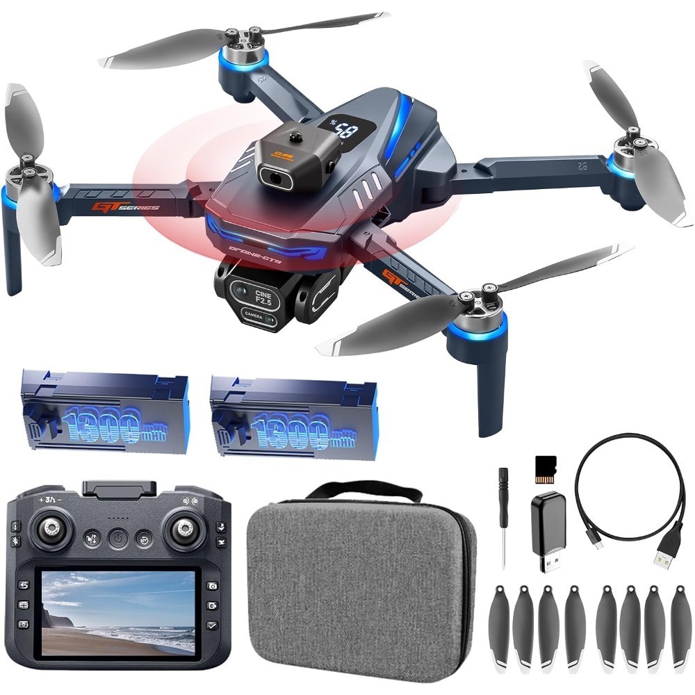 6K HD Pro FPV Drone 5G WiFi Obstacle Avoidance Dual Batteries