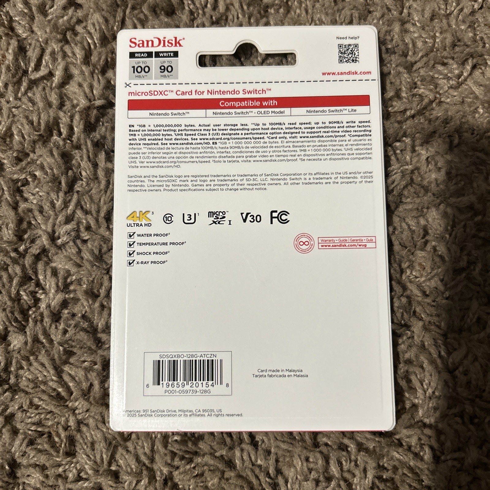 Nintendo Switch MicroSDXC 128GB *NEW*