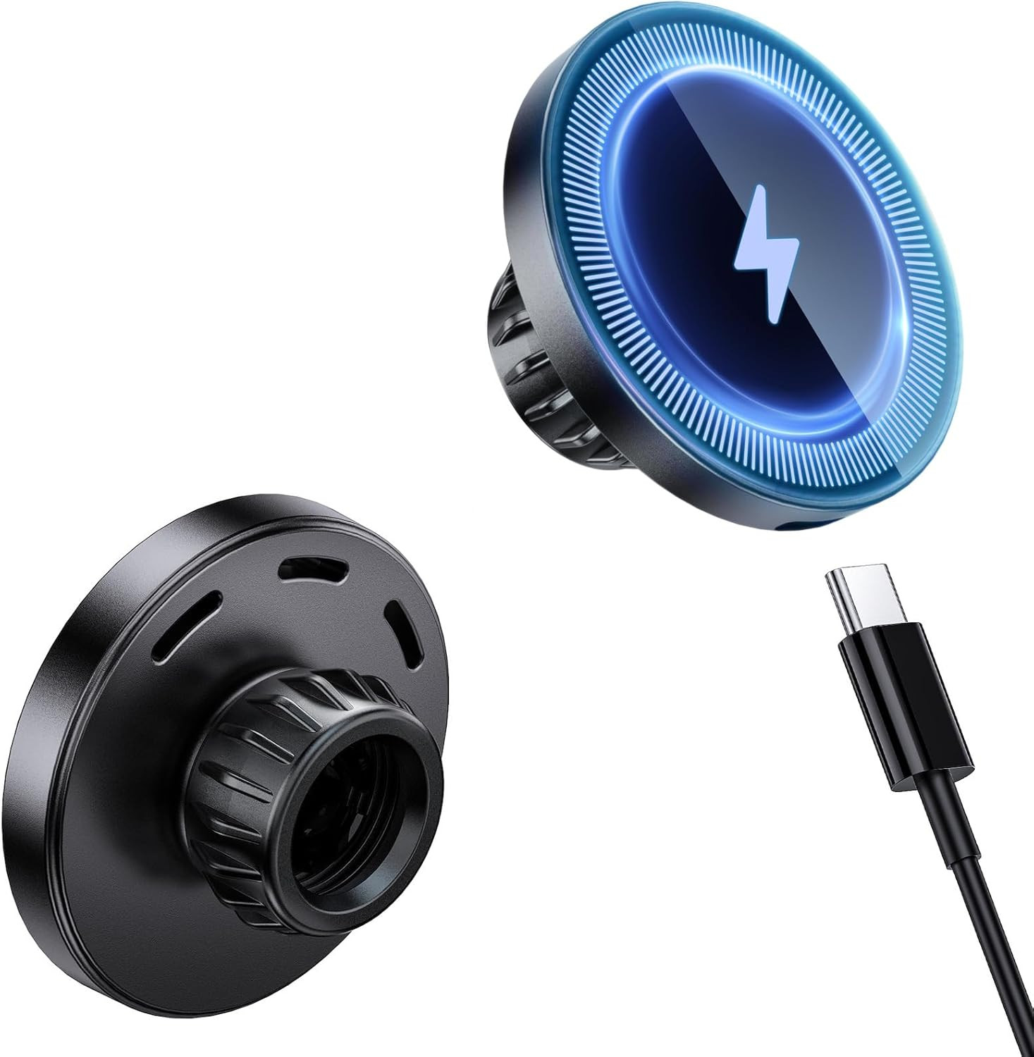 Magnetic Wireless Charging Phone Holder with 17Mm Ball Socket for Magsafe, Magne