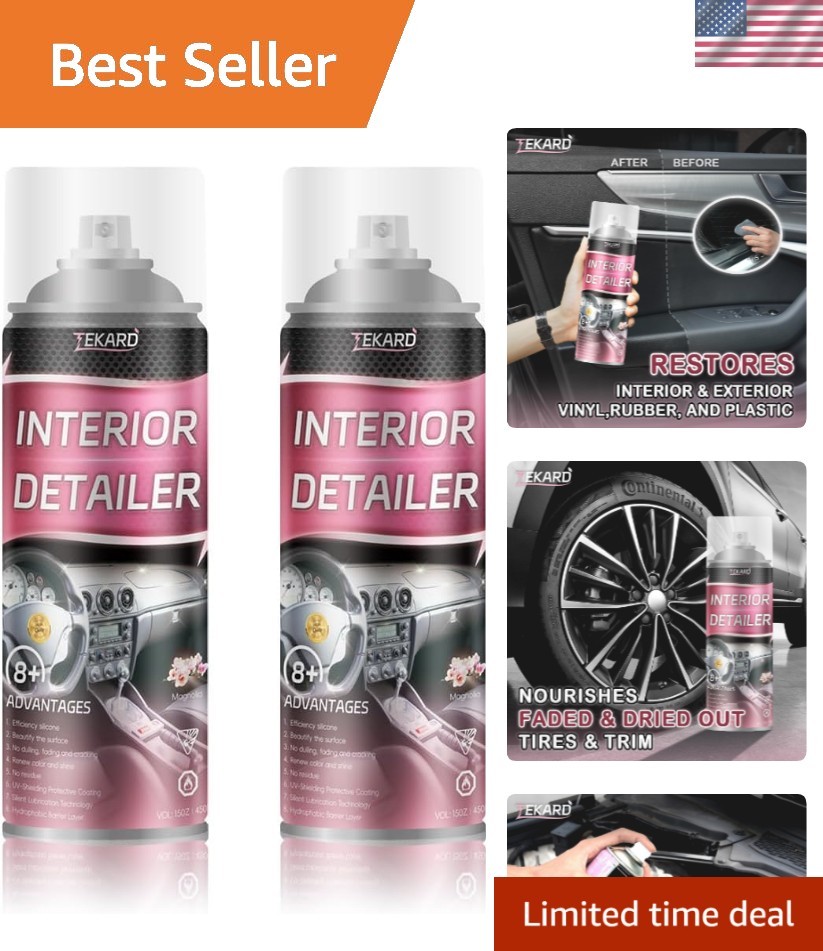 Car Interior Cleaner, Leather Cleaner, 15 oz. Large-Capacity Interior Detaile...