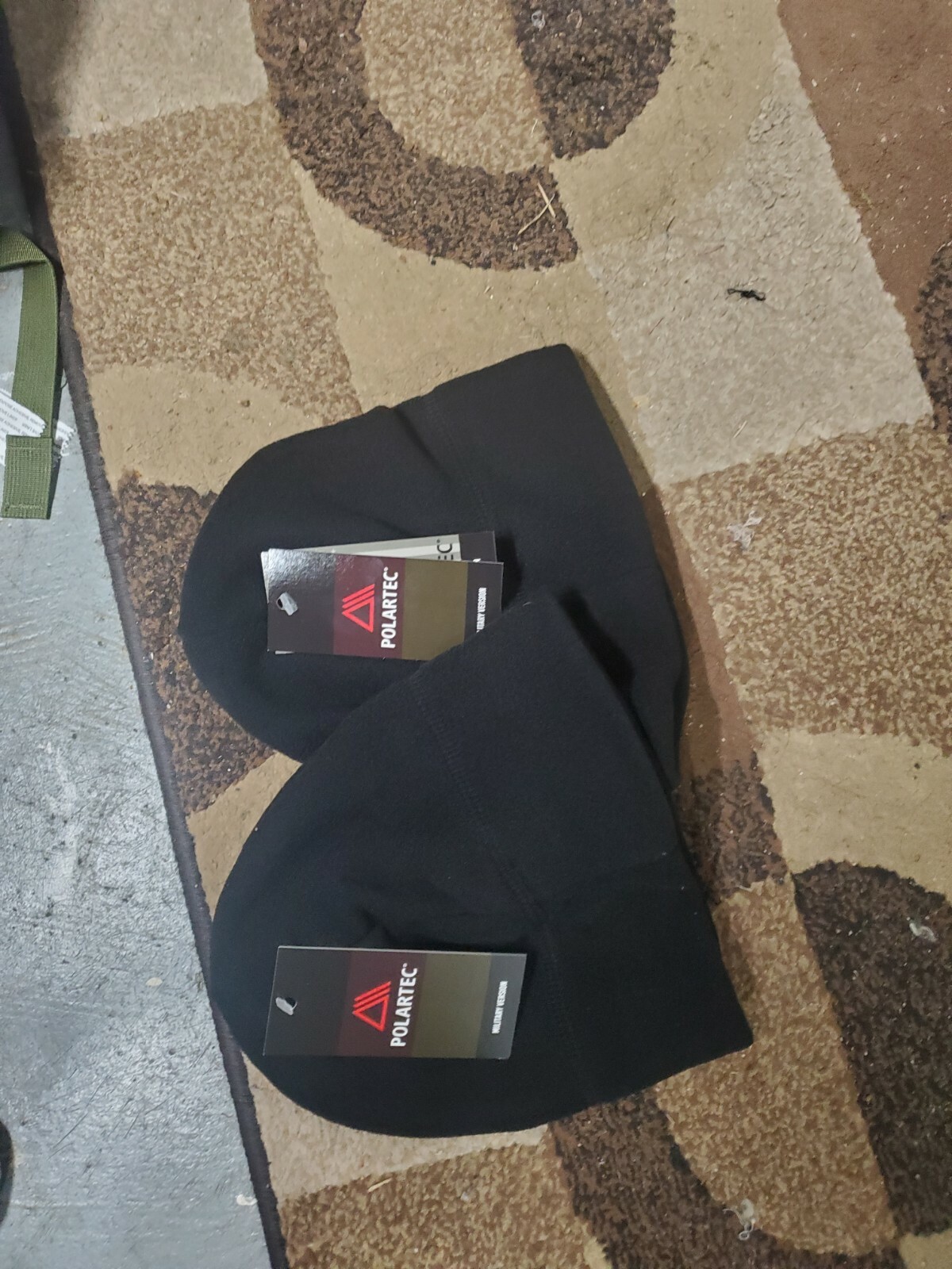 2 NEW G.I. MILITARY POLARTEC FLEECE CAP BEANIE COLOR black  synthetic micro cold