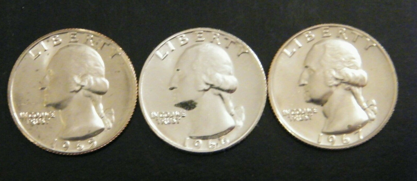 1965 1966 1967 SMS Special Mint Set Washington Quarter minor issues