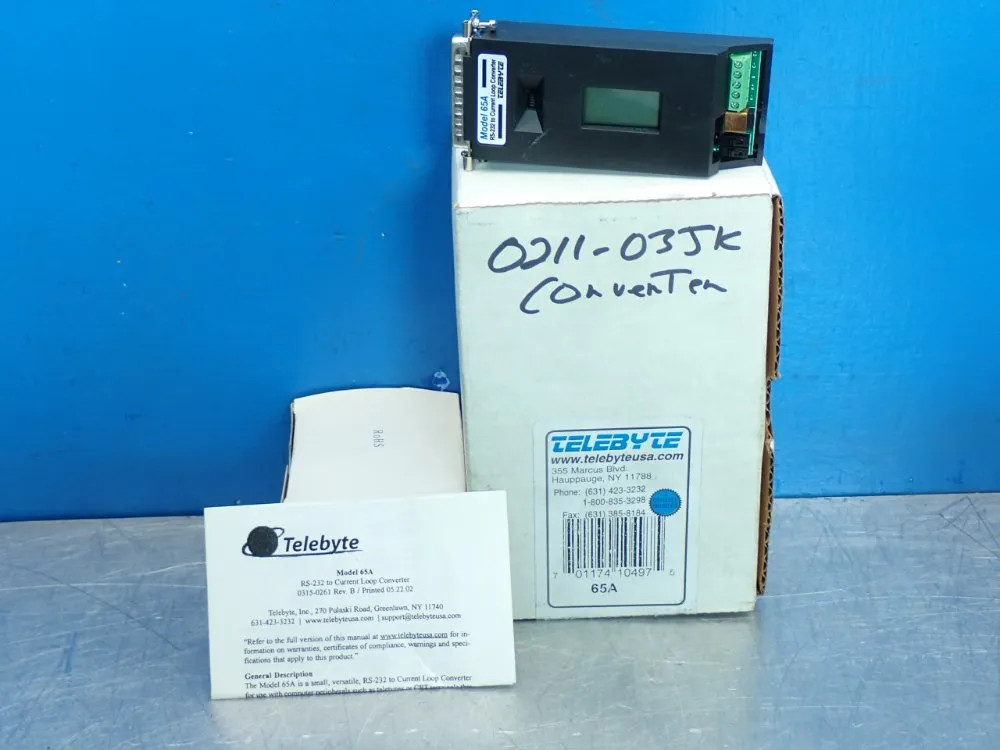 TELEBYTE CURRENT LOOP CONVERTER 65A