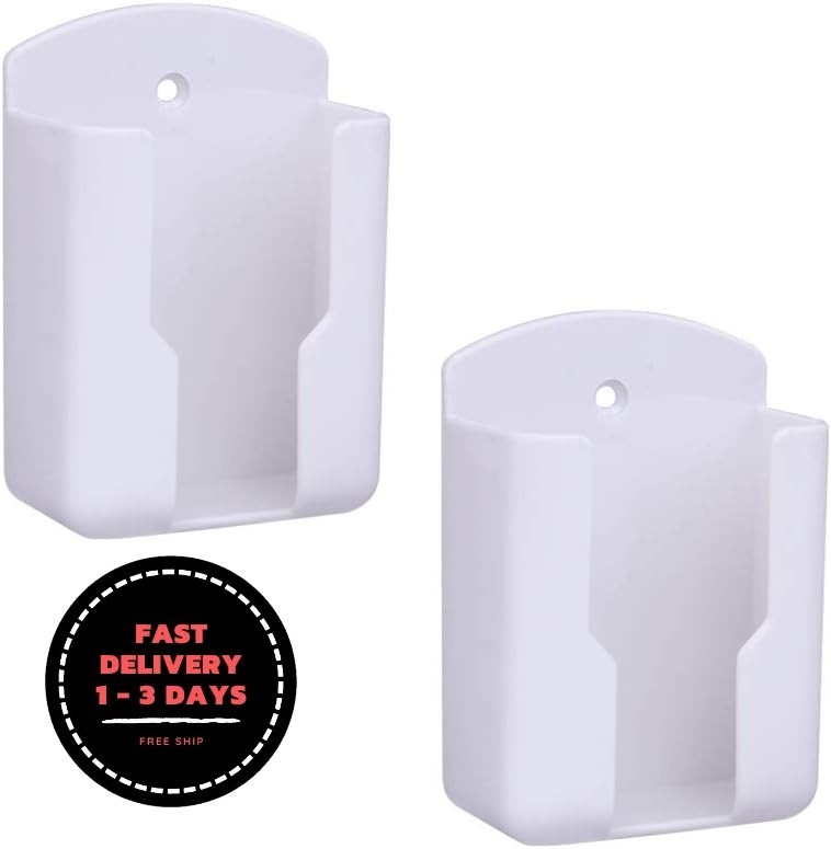 Paquete de 2 soportes autoadhesivos para control remoto, para montaje en pared