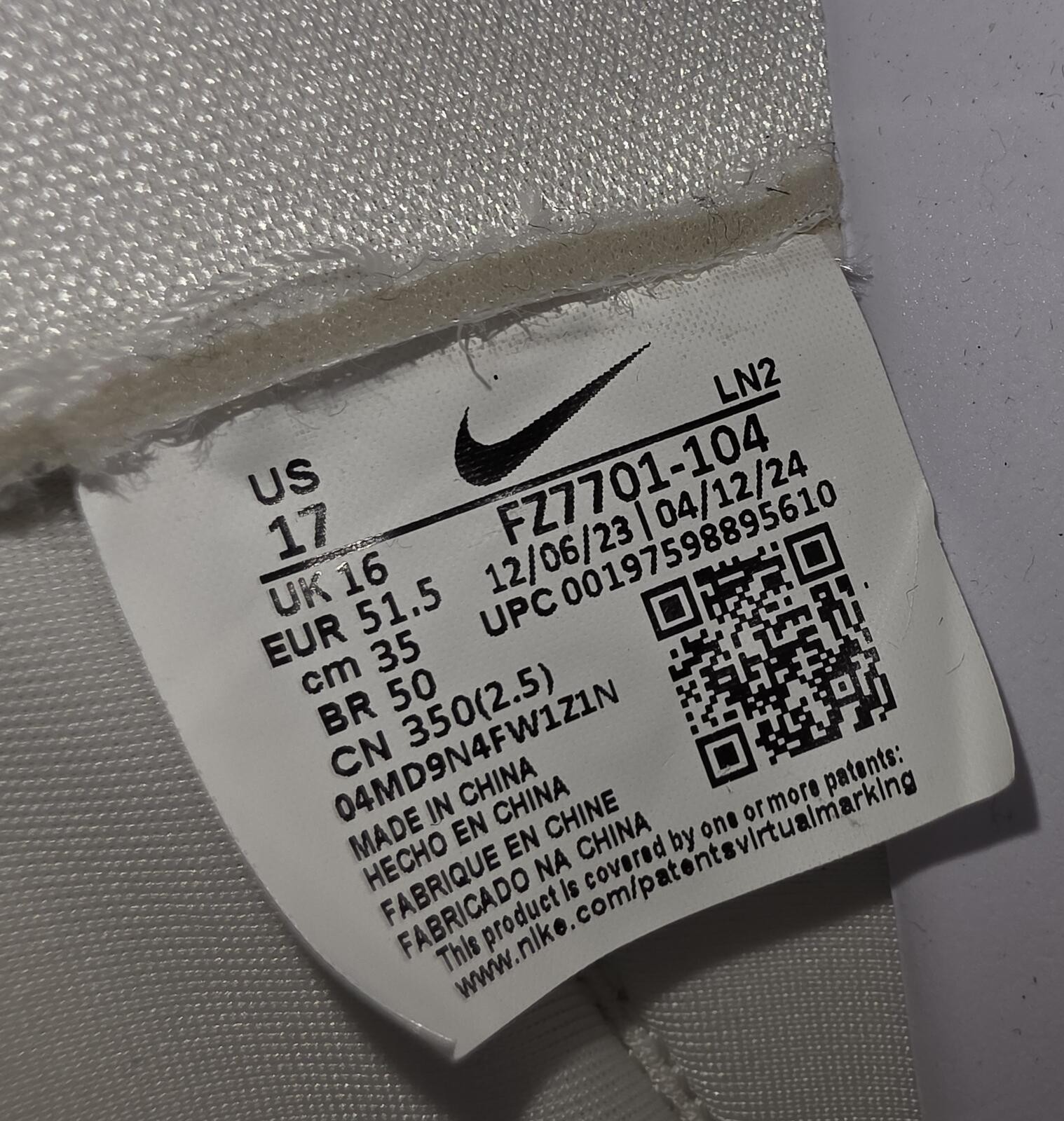 Nike Alpha Menace 4 Elite Cleats White Orange FZ7701-104 Men’s 17 NWOT No Box