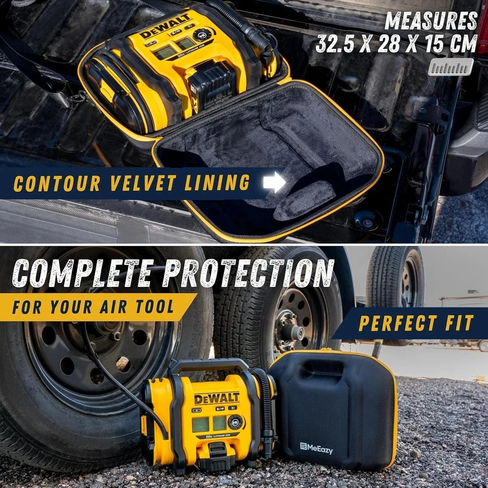 Air Compressor Hard Case Compatible with DEWALT 20V MAX Tire Inflator DCC020IB