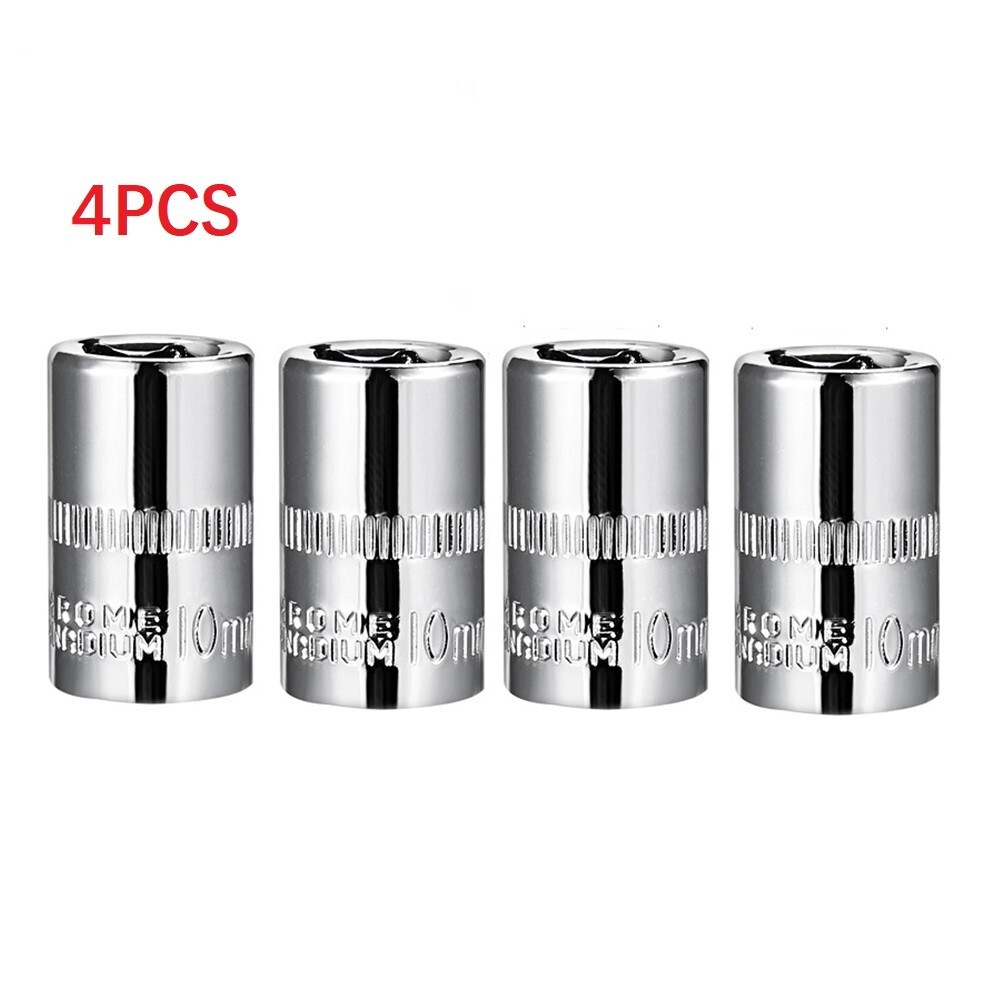 Multi Purpose 1/4 Inch Drive 10mm Socket Set for General Repairs 4 Pcs