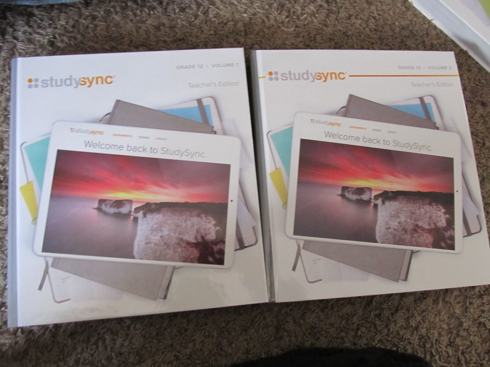 STUDYSYNC Teacher Edition Volume 1 & 2 SET 2021 BookheadEd English 12th Grade 12