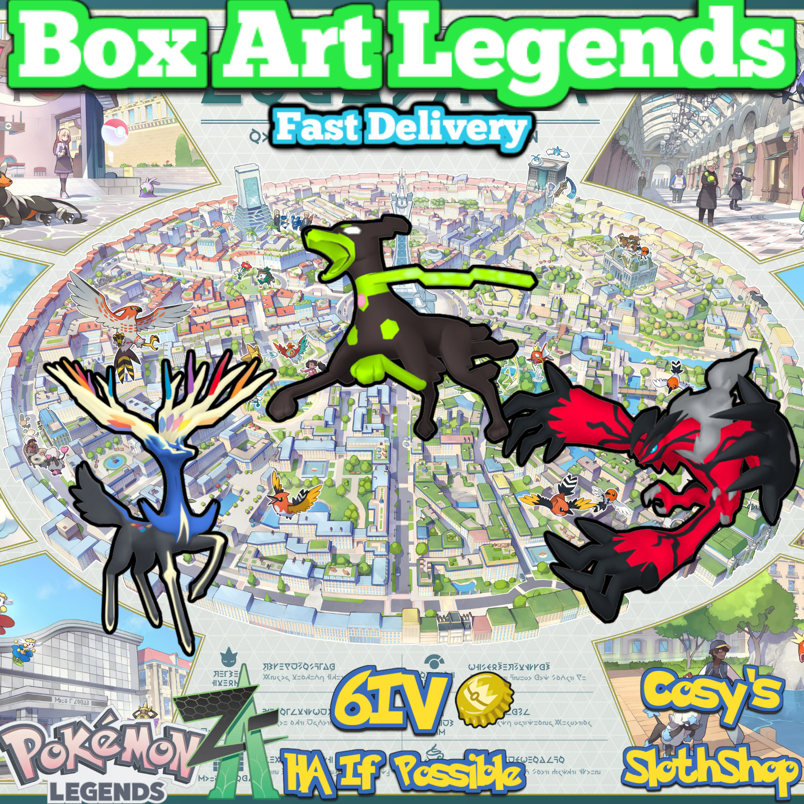 6IV BOX ART LEGENDS BUNDLE For Pokemon Legends ZA