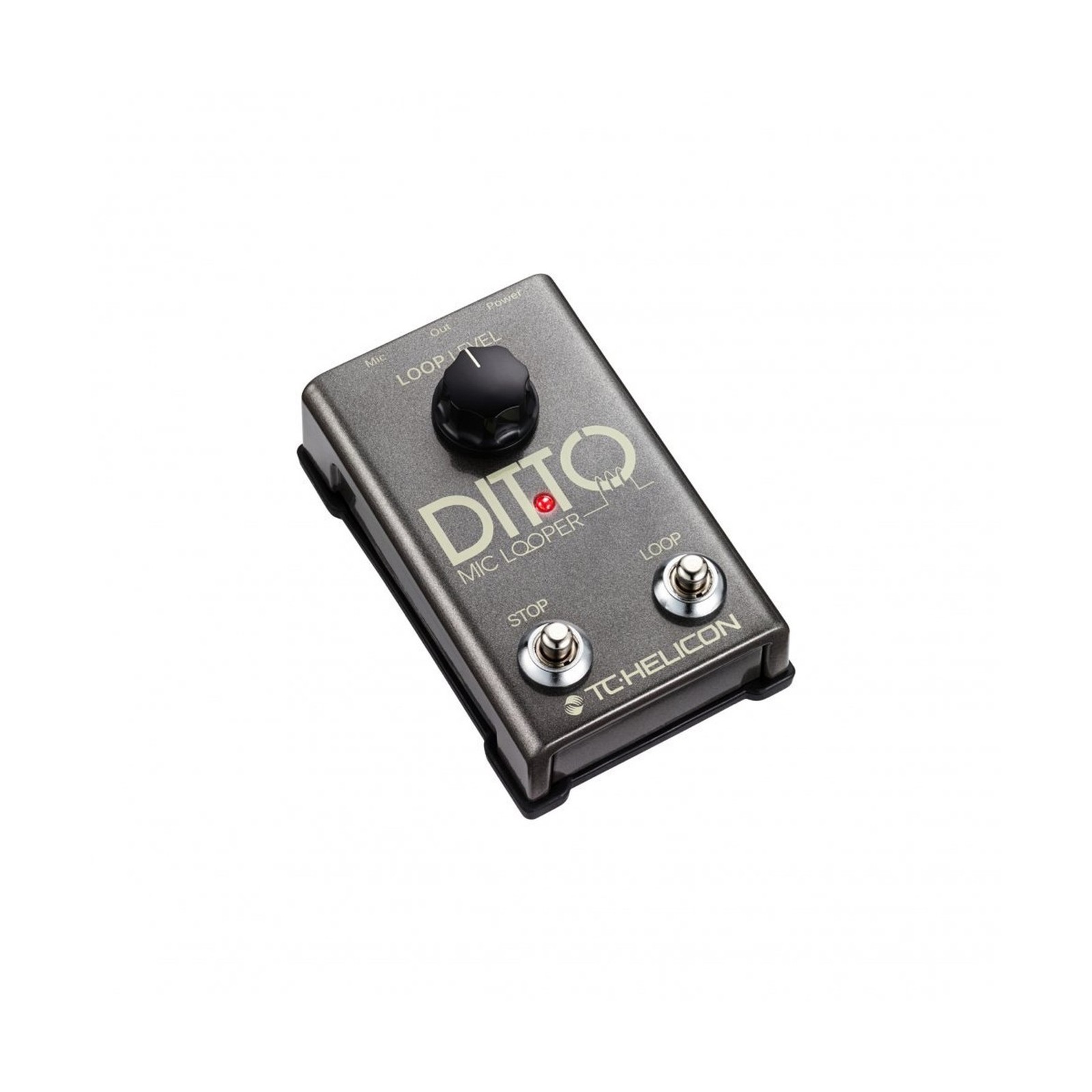 TC Helicon DITTO MIC LOOPER Easy to Use Two-Button Looper Pedal for Vocals an...