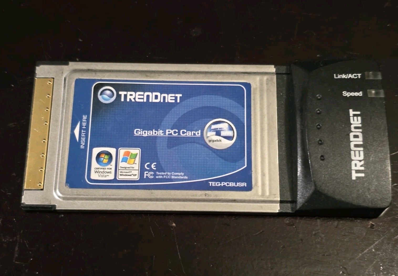 New: Trendnet Gigabit Laptop PC Card TEG-PCBUSR H/W: A2.1R