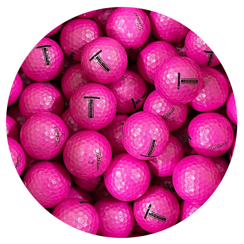 Titleist Tour Soft Pink Golf Balls, Pristine Quality, Rare, Pink