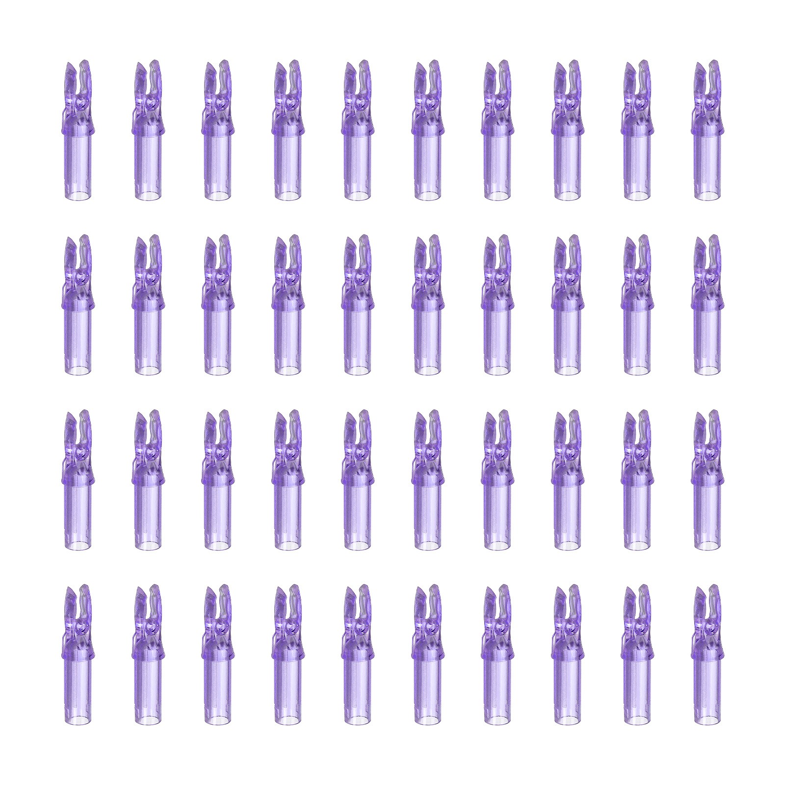 Archery Arrow Cocca 6.2mm 0.244",40pcs for Shooting, Transparent Purple