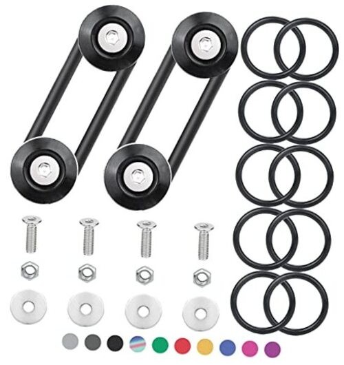 Bumper Quick Release,  Upgrade Quick Release Trunk Front Rear Bumper Black