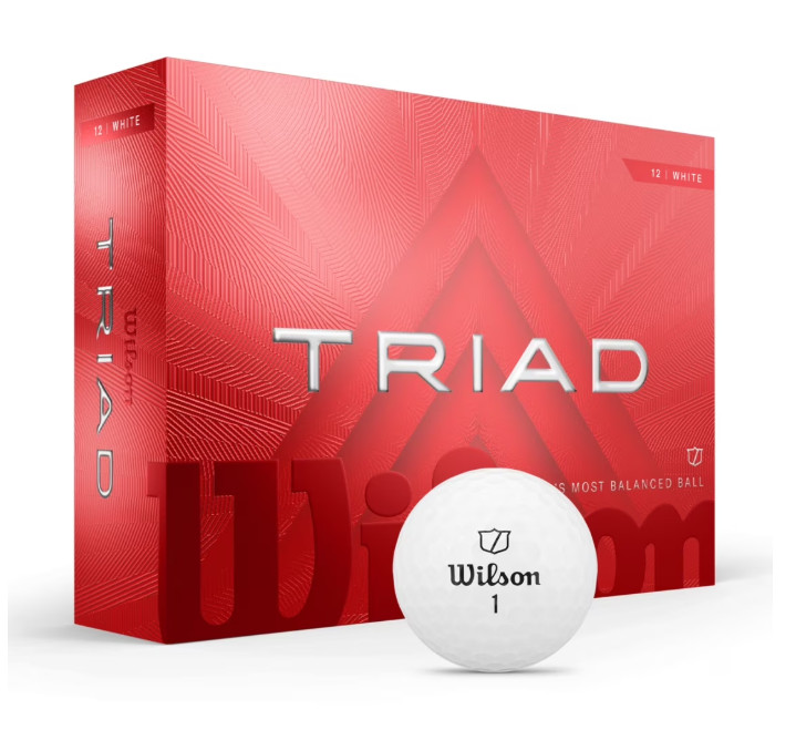 Wilson Triad Golf Balls - White, 12 Balls